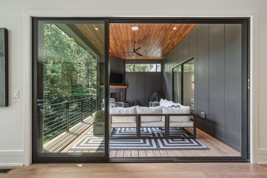 Exterior details and patio area of a home in , Atlanta (Image 30).