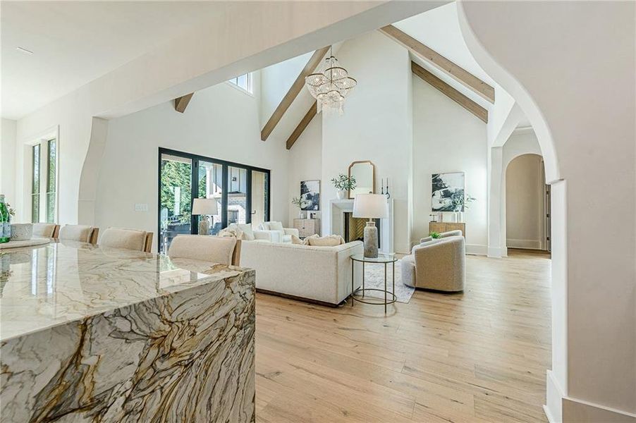 Furnished interior view inside a new home in , Canton (Image 38).