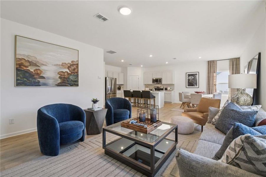 Furnished interior view inside a new home in , Locust Grove (Image 12).