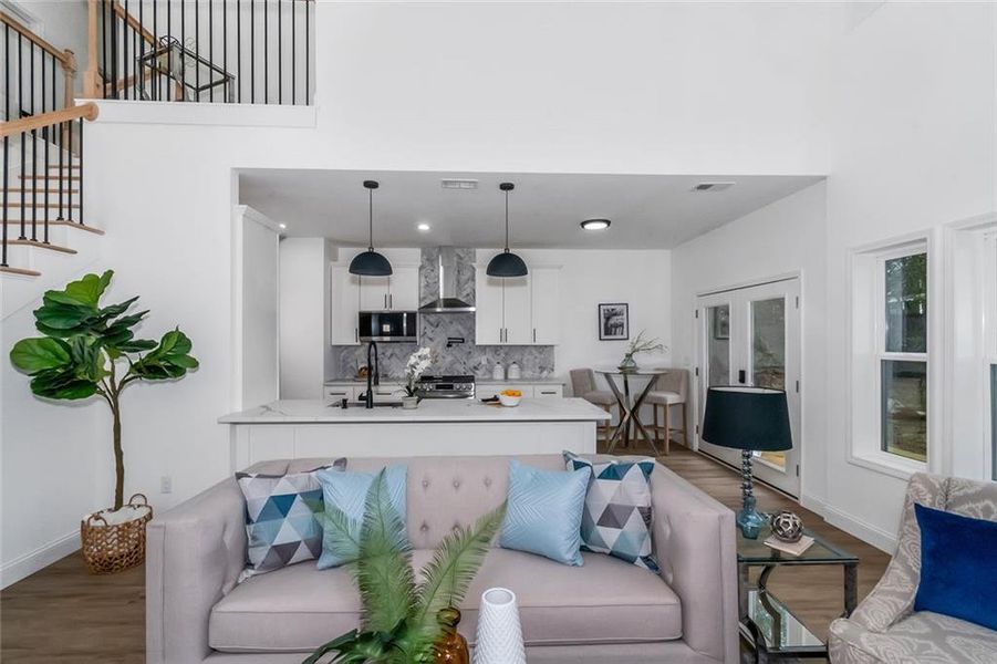 Furnished interior view inside a new home in , Atlanta (Image 13).
