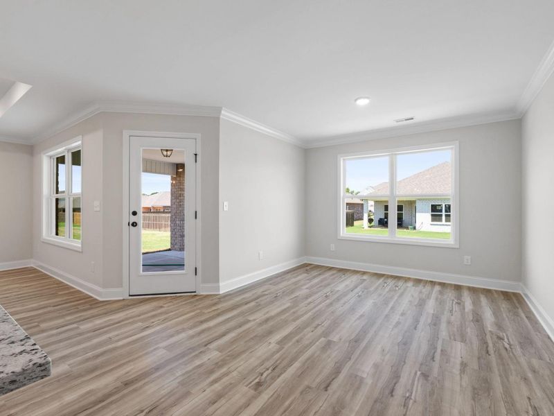 Representative unfurnished interior of a home built from the The Holly C by Davidson Homes LLC in Heartland, Heartland (Image 14). Representative unfurnished interior of a home built from the The Holly C by Davidson Homes LLC in Heartland, Heartland (Image 14).