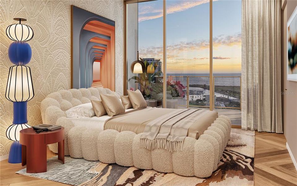 Furnished interior view inside a new home in , St. Petersburg (Image 3).