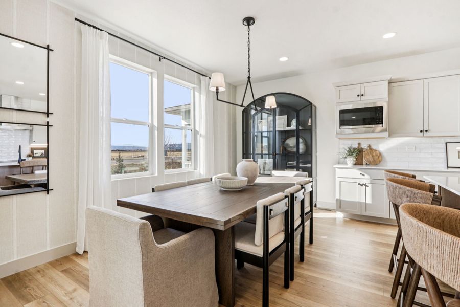 Furnished interior view inside a new home in Trailside, Timnath (Image 13).