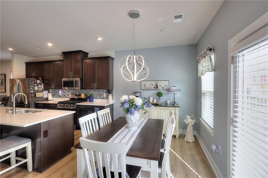 Furnished interior view inside a new home in , Hoschton (Image 27).
