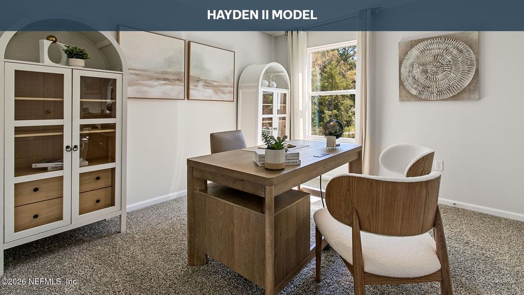 Furnished interior view inside a new home in Sawmill Branch, Palm Coast (Image 18).