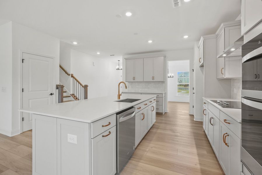 Open Kitchen with Large Island