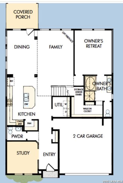 2D floor plan layout of this home in Davis Ranch 50', San Antonio, TX (Image 2). 2D floor plan layout of this home in Davis Ranch 50', San Antonio, TX (Image 2).