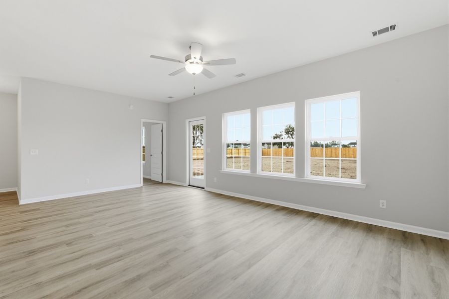 Representative unfurnished interior of a home built from the The Powell by RTS Homes in Doctor's Creek, Ludowici (Image 14). Representative unfurnished interior of a home built from the The Powell by RTS Homes in Doctor's Creek, Ludowici (Image 14).