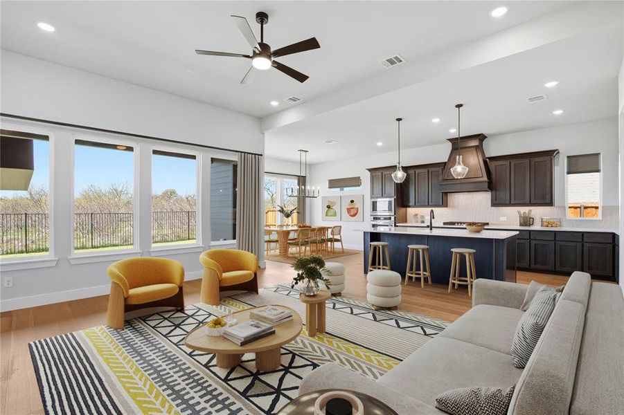 Furnished interior view inside a new home in Pecan Grove, Burleson (Image 8).