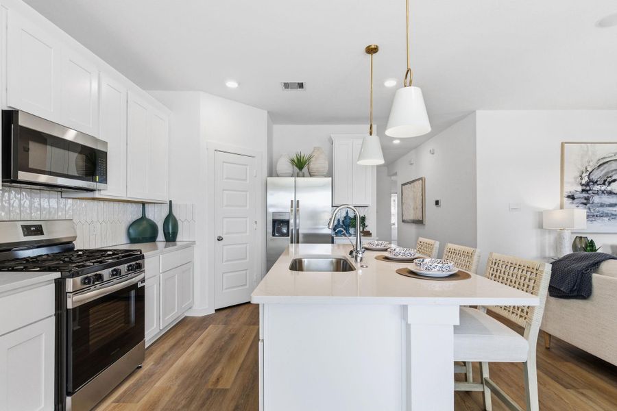 Furnished interior view inside a new home in Westland Ranch 50' Homesites, League City (Image 25).