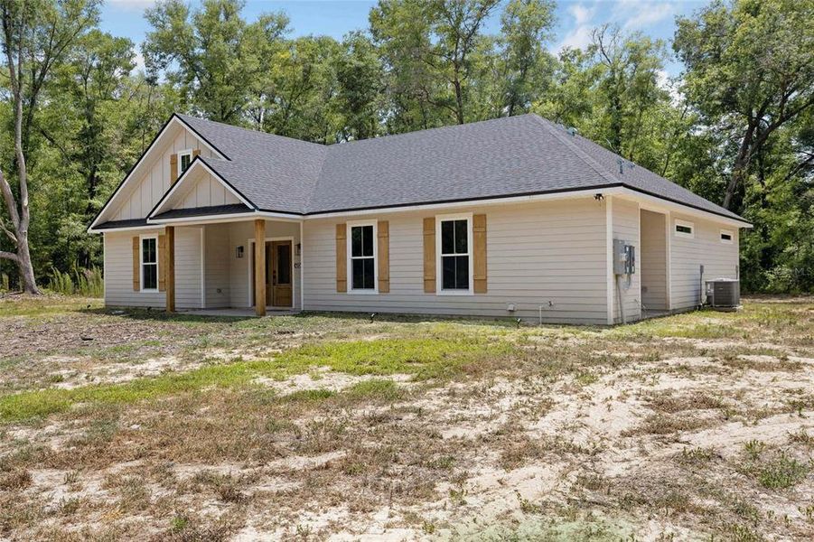 Exterior details and patio area of a home in , Alachua (Image 28).