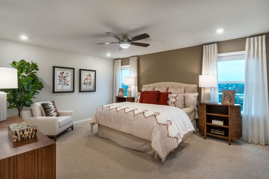 Representative furnished interior of a home built from the 2245 by KB Home in Stoney Chase, Del Valle (Image 7).