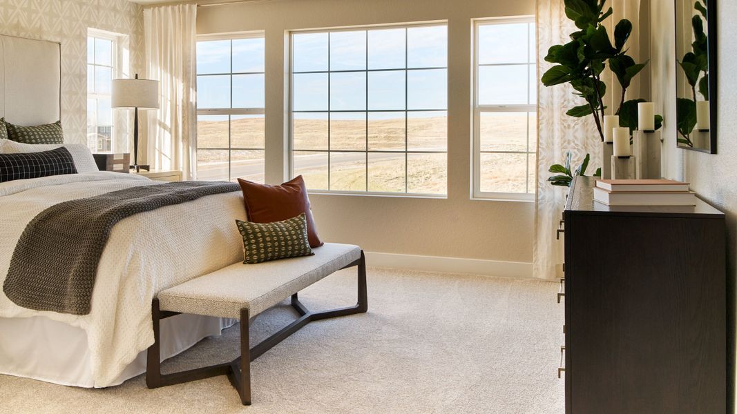 Representative furnished interior of a home built from the Ridgway by Taylor Morrison in Dawson Trails Town Collection, Castle Rock (Image 14).