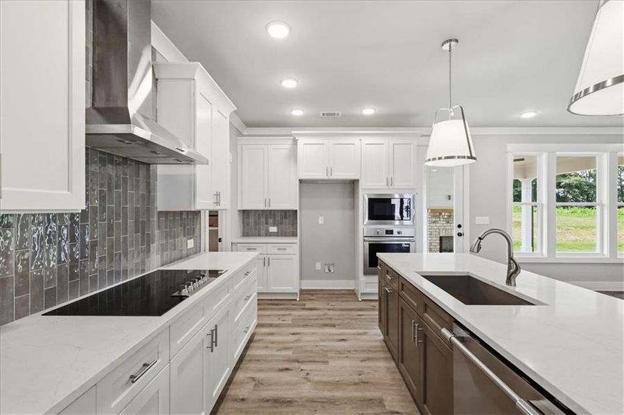 Furnished interior view inside a new home in , Statham (Image 8).