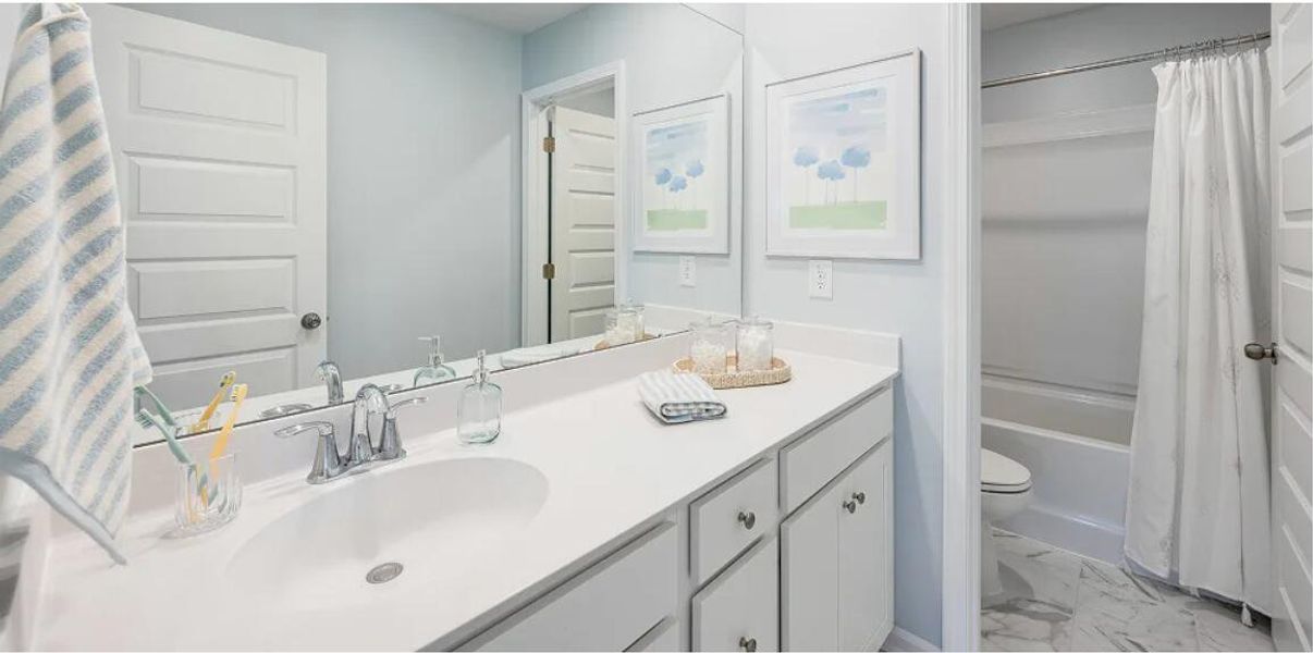 Furnished interior view inside a new home in Limehouse Farms, Summerville (Image 12).