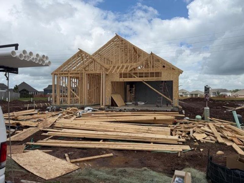 In-progress construction of a new home in Fulshear Lakes, Fulshear, TX (Image 4). In-progress construction of a new home in Fulshear Lakes, Fulshear, TX (Image 4).