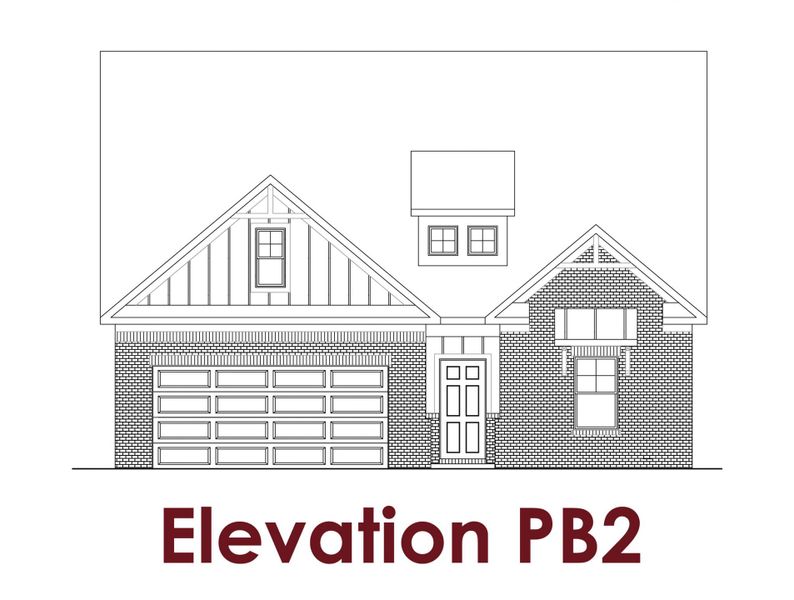 Representative rendering of the exterior for the Aurora                                                                Primary Suite on Main by Chafin Communities (Image 12).
