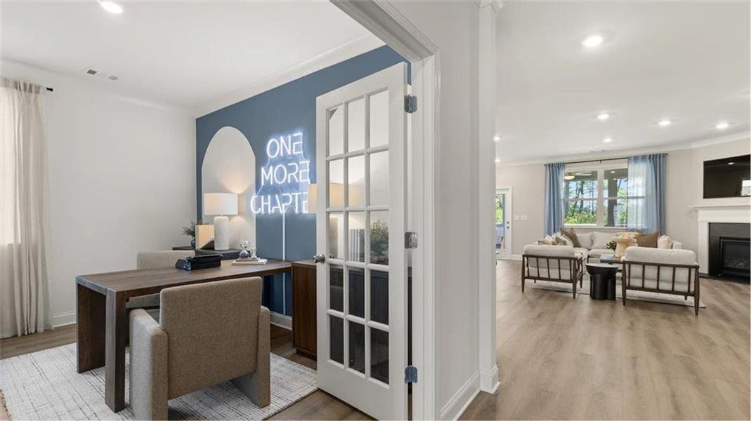 Furnished interior view inside a new home in The Court at Gainesville Township, Gainesville (Image 6).