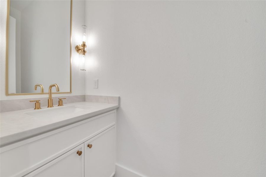 Half bath on first floor. Half bath on first floor.