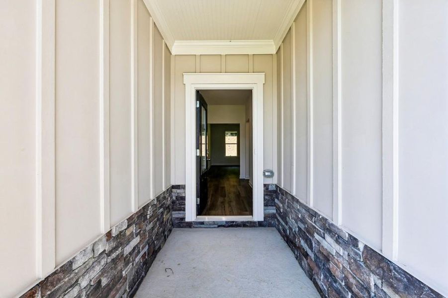 Exterior details and patio area of a home in Sutton’s Landing, Statham (Image 3).