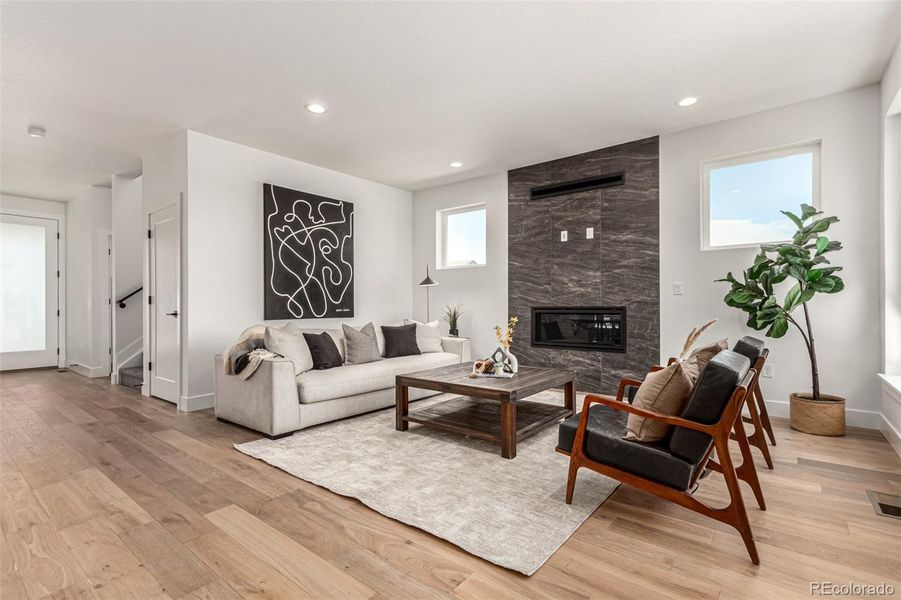 Furnished interior view inside a new home in West Grange, Longmont (Image 31).