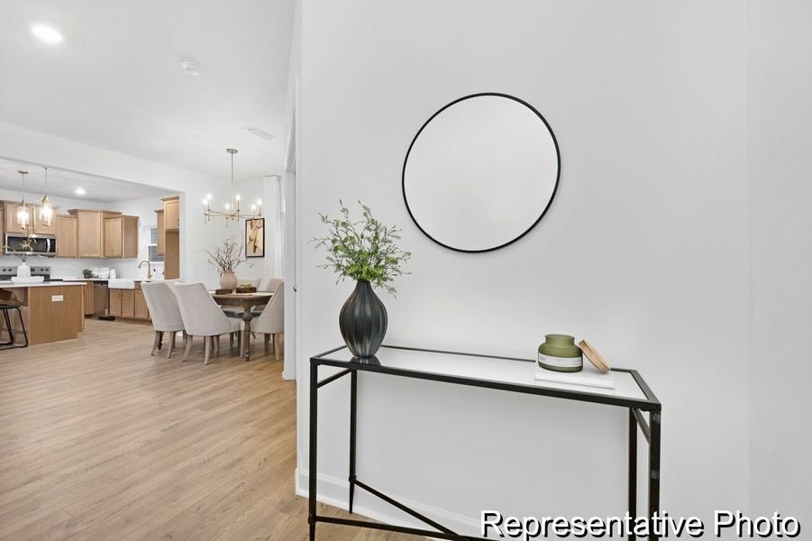 Furnished interior view inside a new home in Whispering Hills, Locust (Image 10).