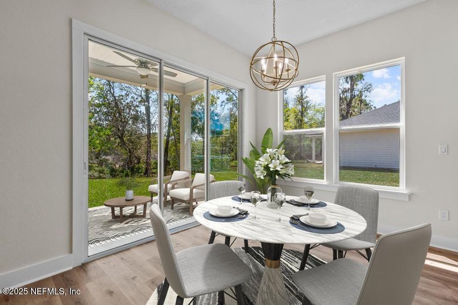 Furnished interior view inside a new home in , Yulee (Image 7). Furnished interior view inside a new home in , Yulee (Image 7).
