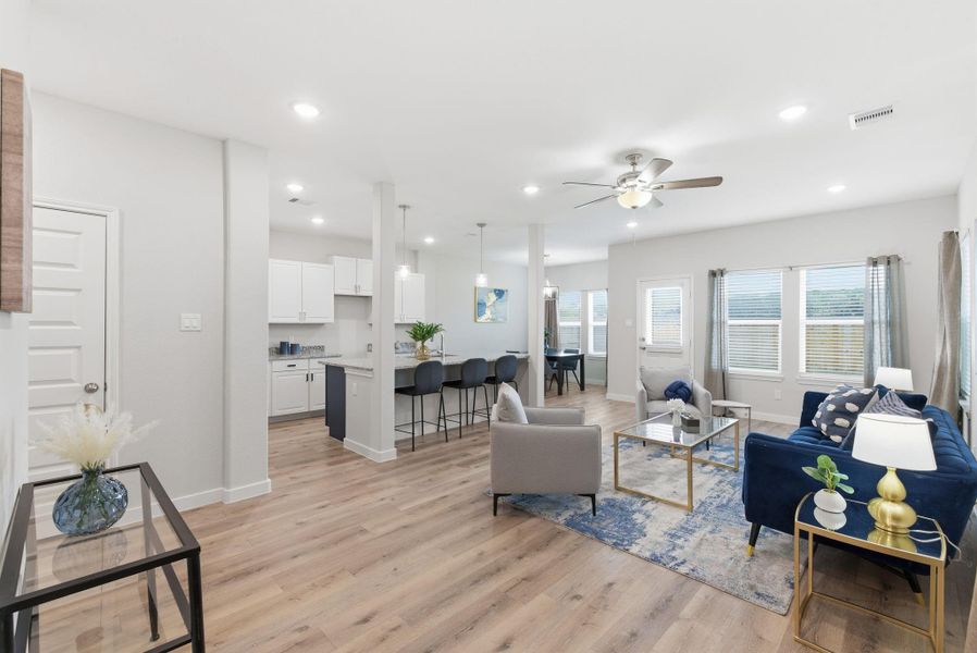 Furnished interior view inside a new home in , Houston (Image 10). Furnished interior view inside a new home in , Houston (Image 10).