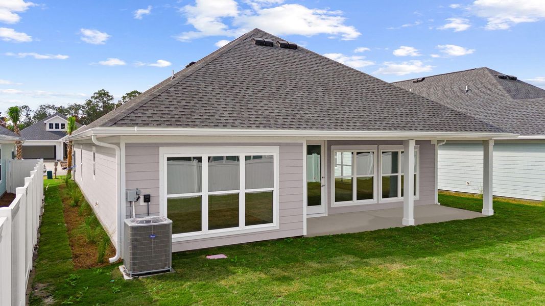 Exterior details and patio area of a home in Breakfast Point East Phase II, Panama City Beach (Image 3).