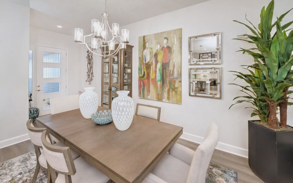Furnished interior view inside a new home in Woodhaven, Port Orange (Image 32).