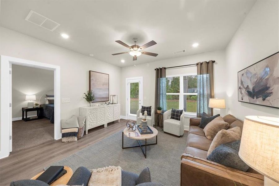 Furnished interior view inside a new home in , Dawsonville (Image 12).