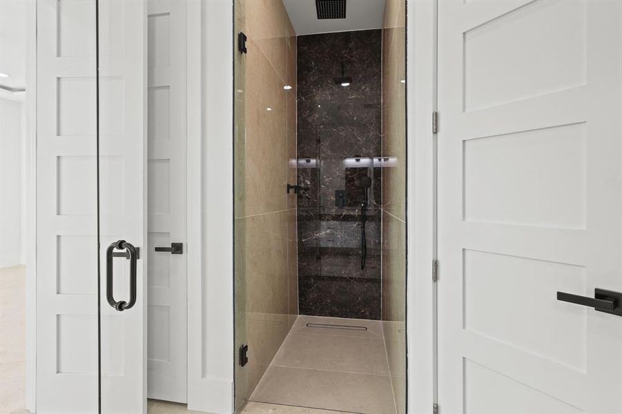 Bathroom with walk in shower