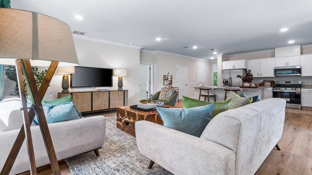 Furnished interior view inside a new home in Misting Springs, Crawfordville (Image 9). Furnished interior view inside a new home in Misting Springs, Crawfordville (Image 9).