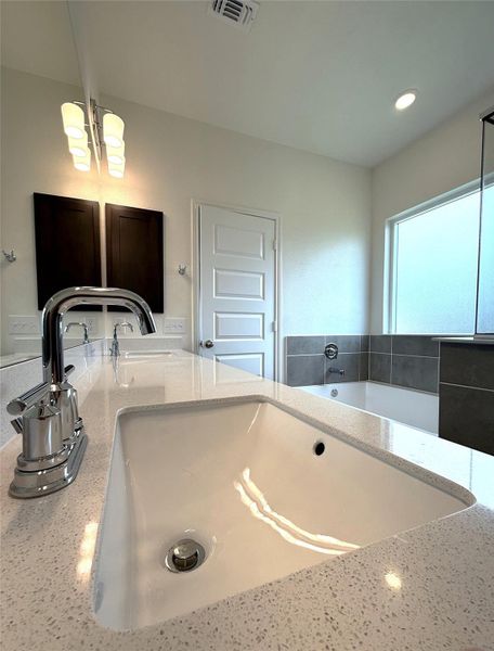 Furnished interior view inside a new home in River Bluff, Leander (Image 4). Furnished interior view inside a new home in River Bluff, Leander (Image 4).