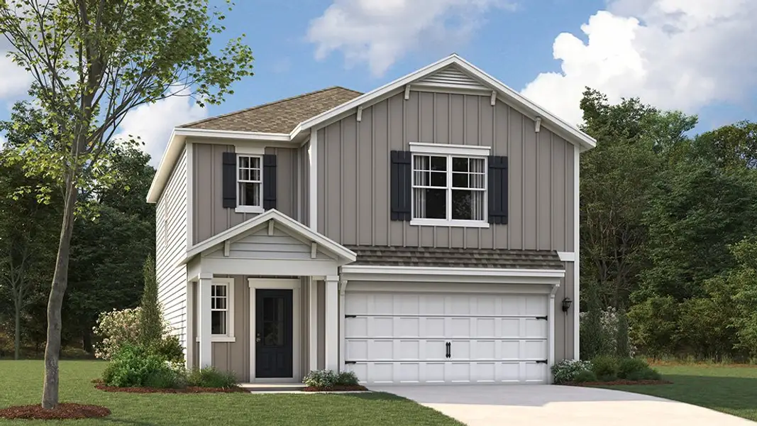 Representative exterior photo of a completed home built from the Darwin by D.R. Horton in Prairie Pass, Apison, TN (Image 1).