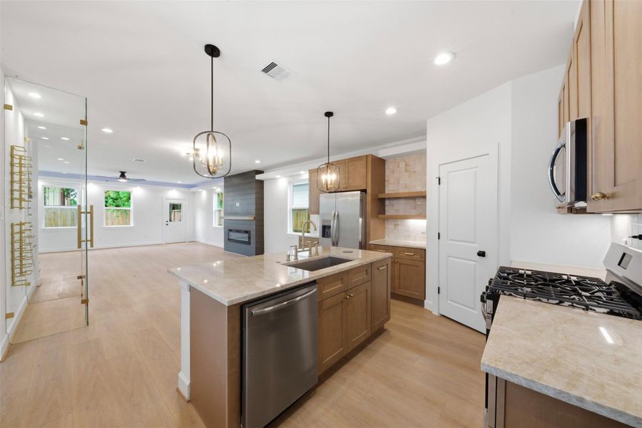 Furnished interior view inside a new home in , Houston (Image 11).