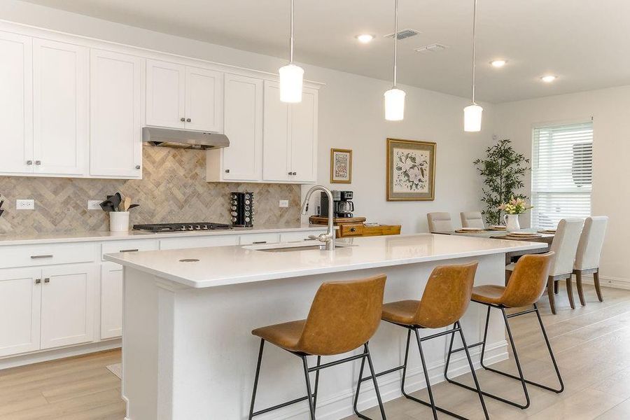 Furnished interior view inside a new home in Pecan Square, Northlake (Image 5).