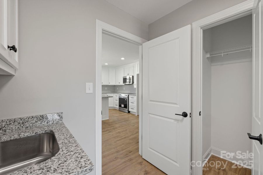 Storage/Coat closet in laundry room Storage/Coat closet in laundry room