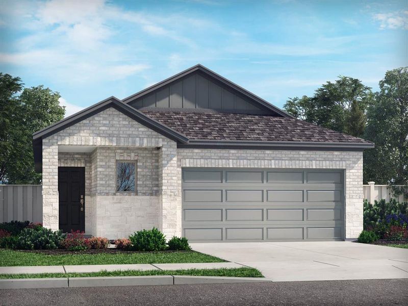 Front exterior of a new home in Southridge - Spring Series, McKinney, TX, highlighting curb appeal (Image 1). Front exterior of a new home in Southridge - Spring Series, McKinney, TX, highlighting curb appeal (Image 1).