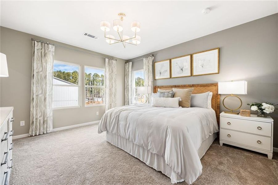 Furnished interior view inside a new home in Waverly at Buice Lake, Acworth (Image 24).
