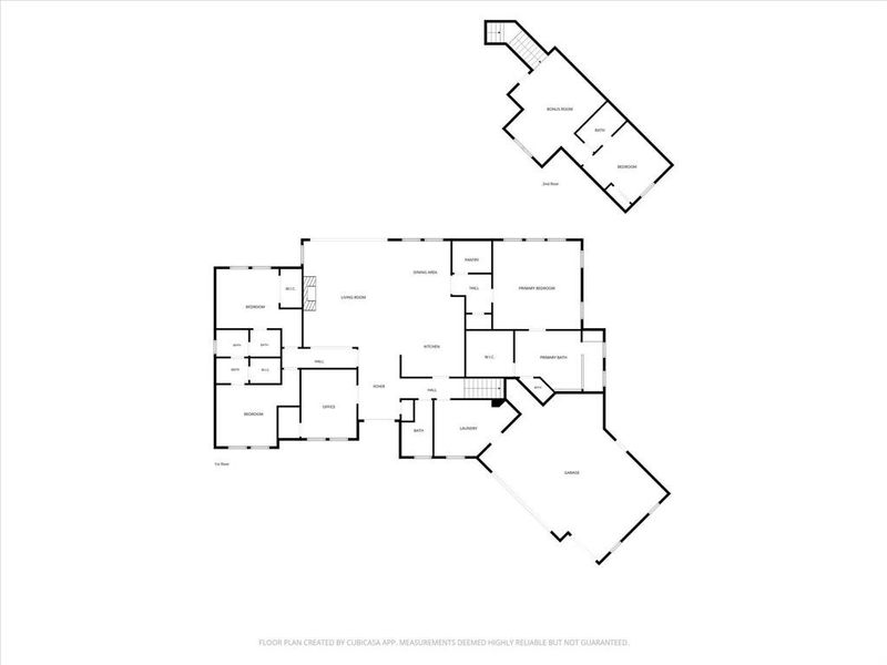 2D floor plan layout of this home in Hidden Valley I, Princeton, TX (Image 3).