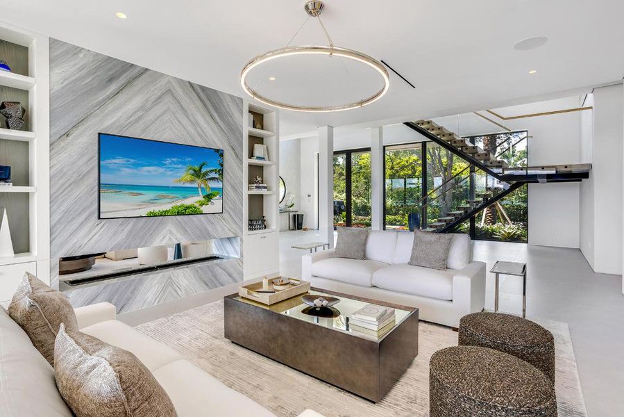 Daytime Living Room to Foyer