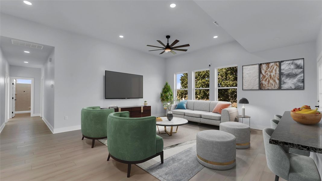 Furnished interior view inside a new home in , Kingsland (Image 5).