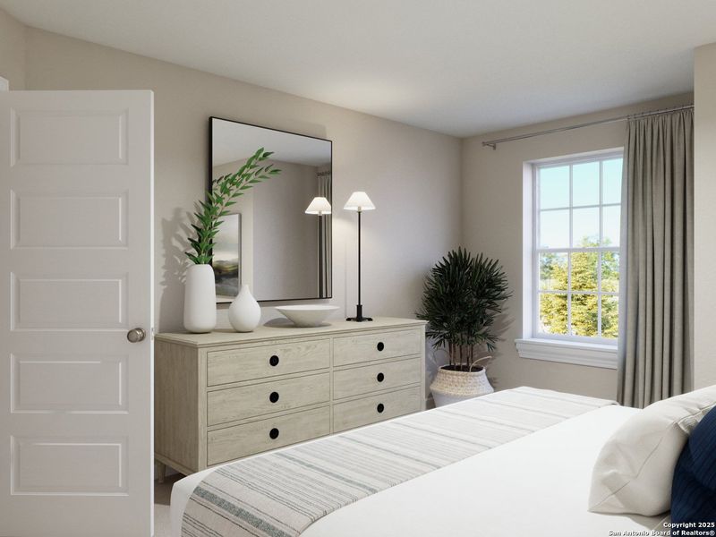 Furnished interior view inside a new home in Katzer Ranch, Converse (Image 23).