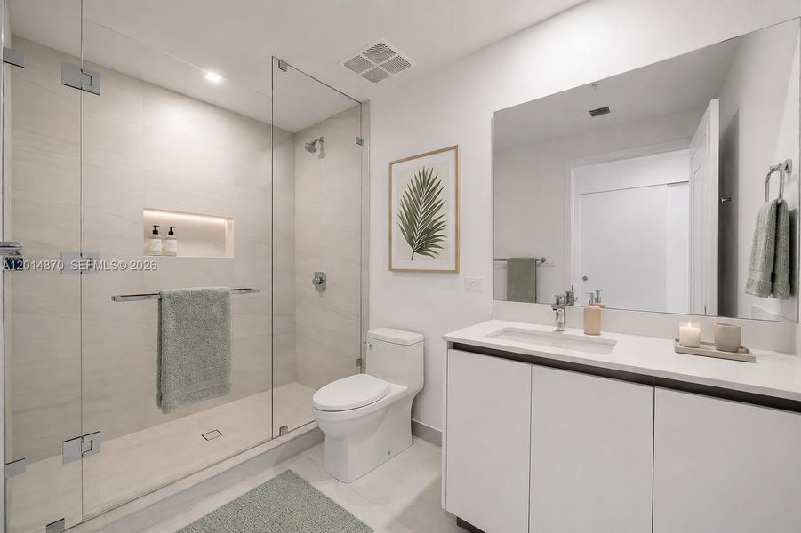 Furnished interior view inside a new home in , Pompano Beach (Image 8).