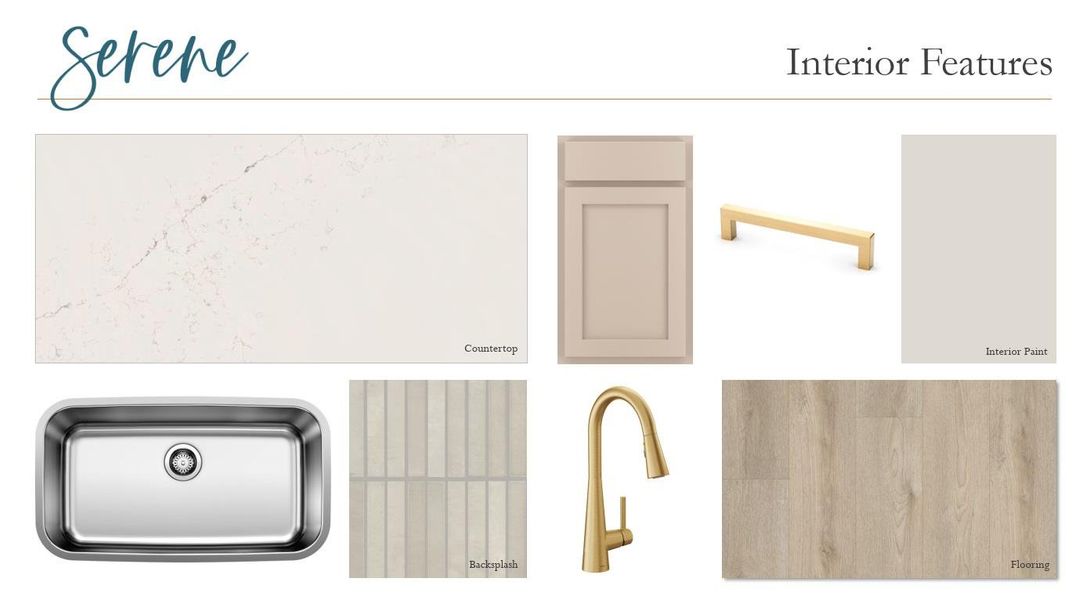 Sample of building materials used in homes in The Homestead at Lariat, Liberty Hill (Image 8).