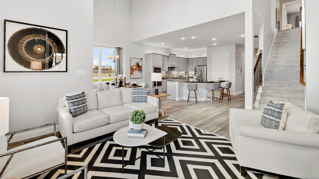 Representative furnished interior of a home built from the Magnolia by Brightland Homes in Anna Ranch, Anna (Image 10).