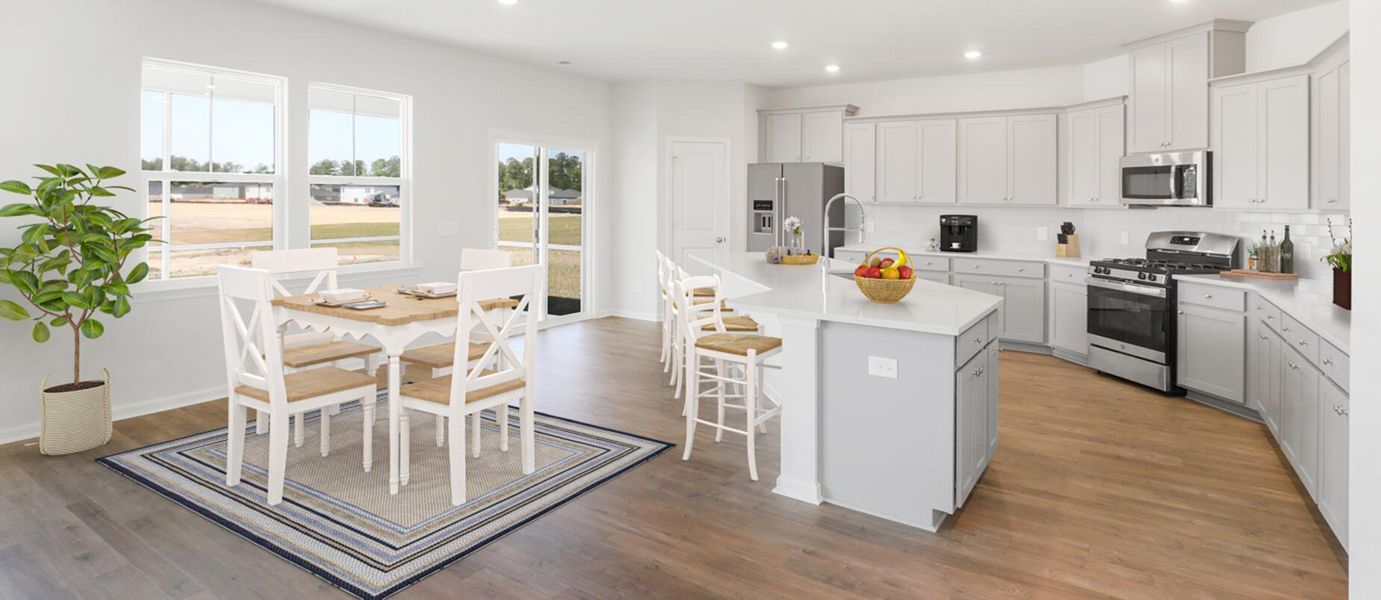 Furnished interior view inside a new home in Sweetgrass at Summers Corner, Summerville (Image 7). Furnished interior view inside a new home in Sweetgrass at Summers Corner, Summerville (Image 7).