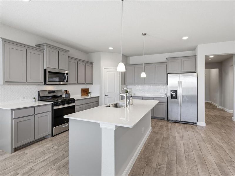 Furnished interior view inside a new home in , Fort Worth (Image 13).