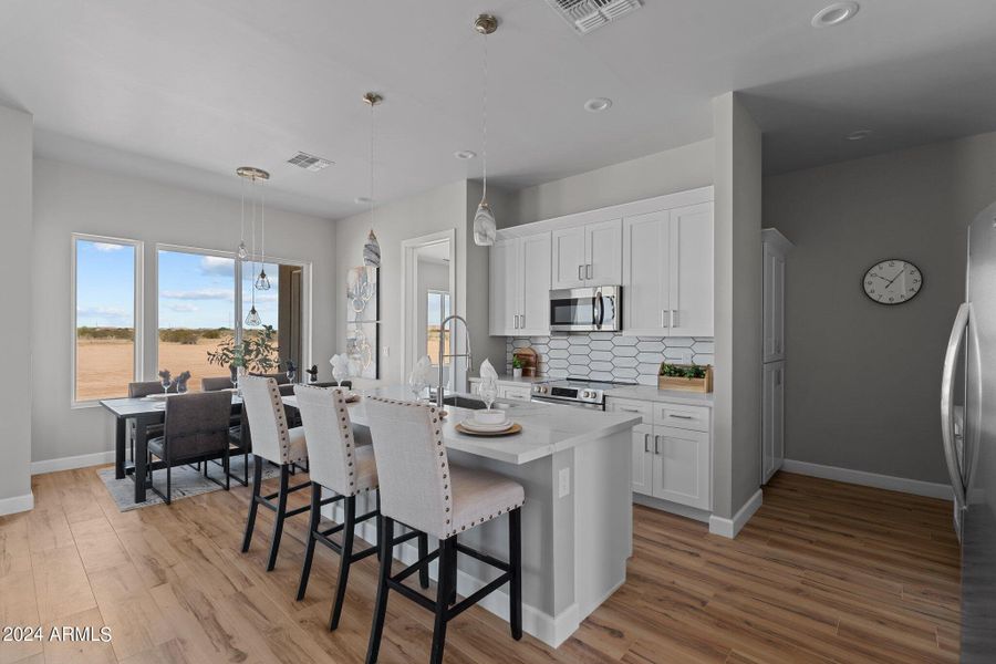 Eat in Kitchen and Separate Dining area